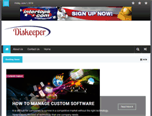 Tablet Screenshot of diskeepereurope.com